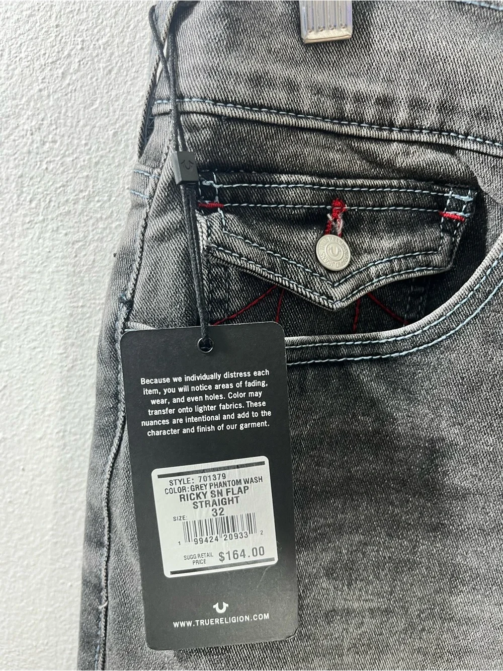 True Religion slim straight